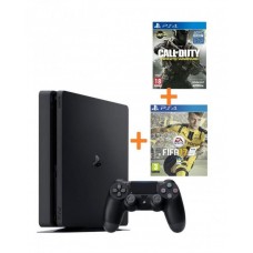 Sony PS4 Slim 1 To + FIFA17 + CALL OF DUTY