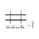 Support mural ultra-plat pour écran - avec témoin + kit complet de fixation - mesure 470x400