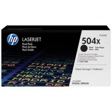 HP 504X 2-pack High Yield Black Original LaserJet Toner Cartridges