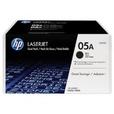 HP 05A 2-pack Black Original LaserJet Toner Cartridges