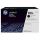 HP 80X 2-pack High Yield Black Original LaserJet Toner Cartridges
