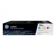 HP 126A 3-pack Cyan/Magenta/Yellow Original LaserJet Toner Cartridges