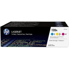 HP 128A 3-pack Cyan/Magenta/Yellow Original LaserJet Toner Cartridges(CF371AM)