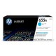 HP 655A Cyan Original LaserJet Toner Cartridge (CF451A)