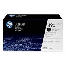 HP 49X 2-pack High Yield Black Original LaserJet Toner Cartridges