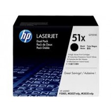HP LaserJet Q7551X Dual Pack Print Crtg