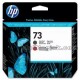 HP 73 Matte Black and Chromatic Red DesignJet Printhead