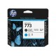 HP 773 Matte Black/Cyan DesignJet Printhead