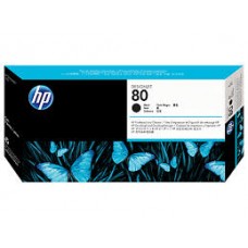 HP 80 Black DesignJet Printhead and Printhead Cleaner