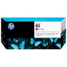 HP 80 Magenta DesignJet Printhead and Printhead Cleaner