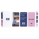 HP 83 Light Magenta DesignJet UV Printhead and Printhead Cleaner