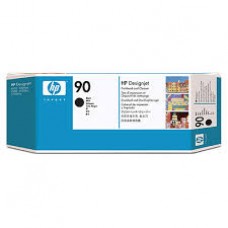 HP 90 Black DesignJet Printhead and Printhead Cleaner