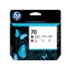 HP 70 Matte Black and Red DesignJet Printhead