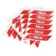 Nice - WA10 - bandes réflectrices adhésives rouge Apollo  pour systèmes en L et en M